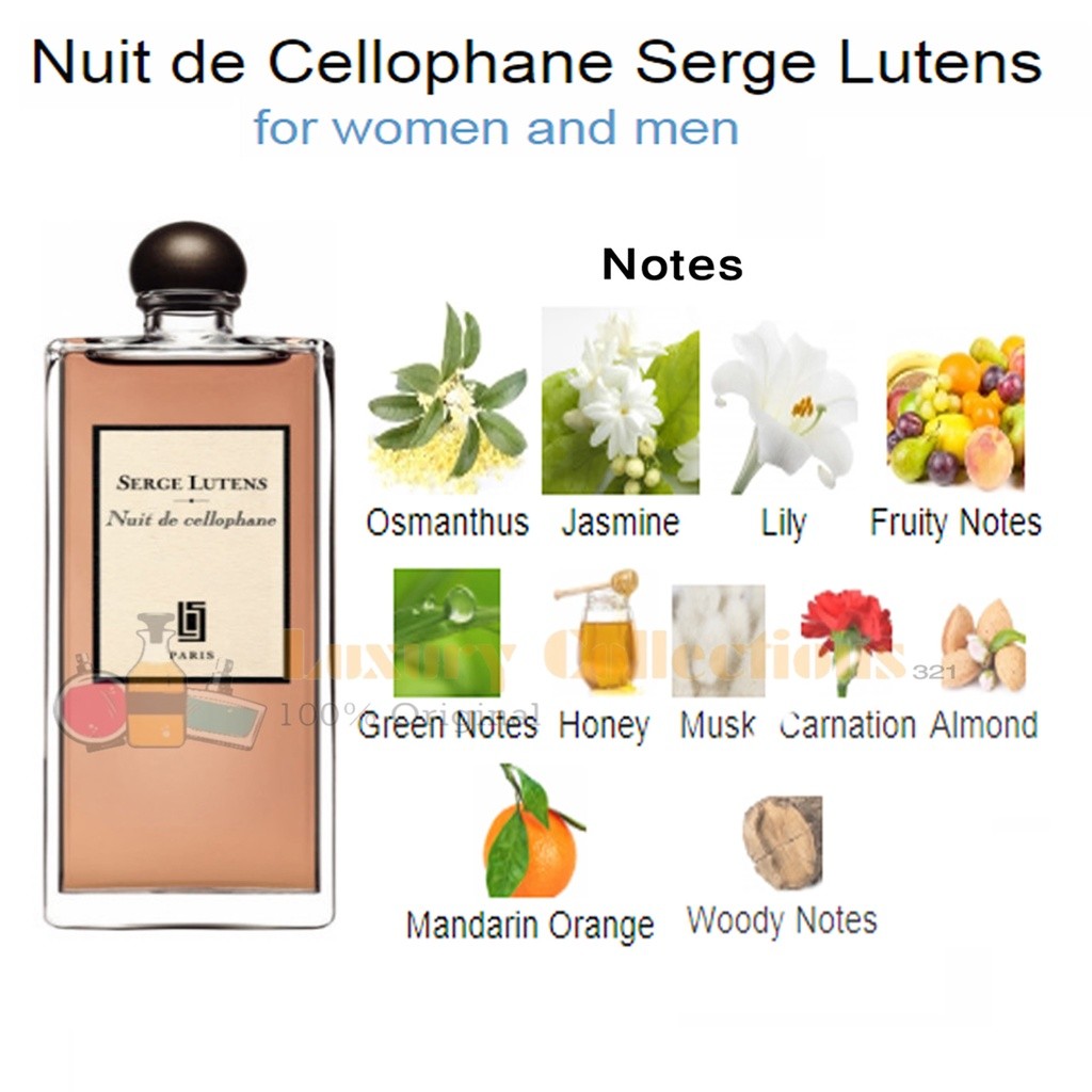 Ori Serge Lutens Feminite du Bois / L'orpheline / Nuit de Cellophane / La Fille de Berlin Eau de Parfum 100ml