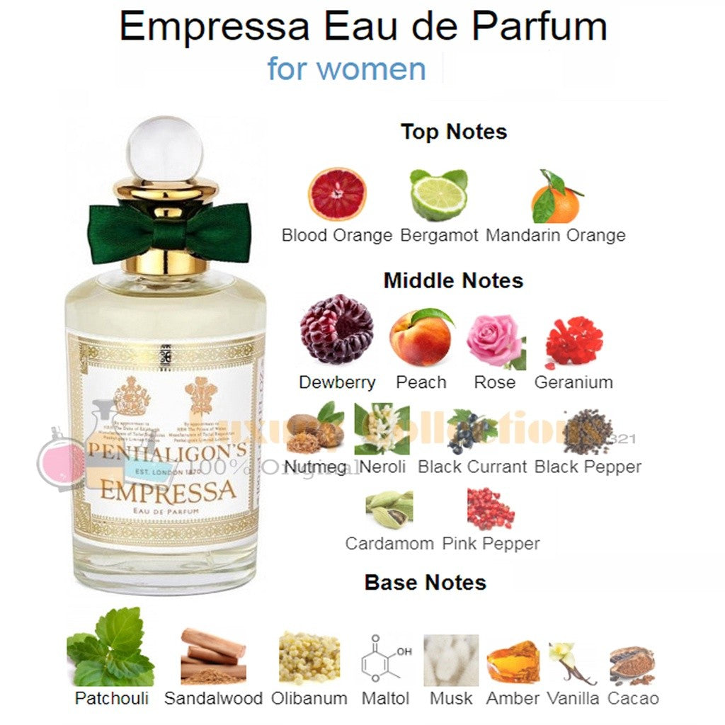 % PenhaIigon's Elisabethan Rose / Opus 1870 / Cairo / Luna / Empressa / Blenheim Bouquet 100ml for Men & Women