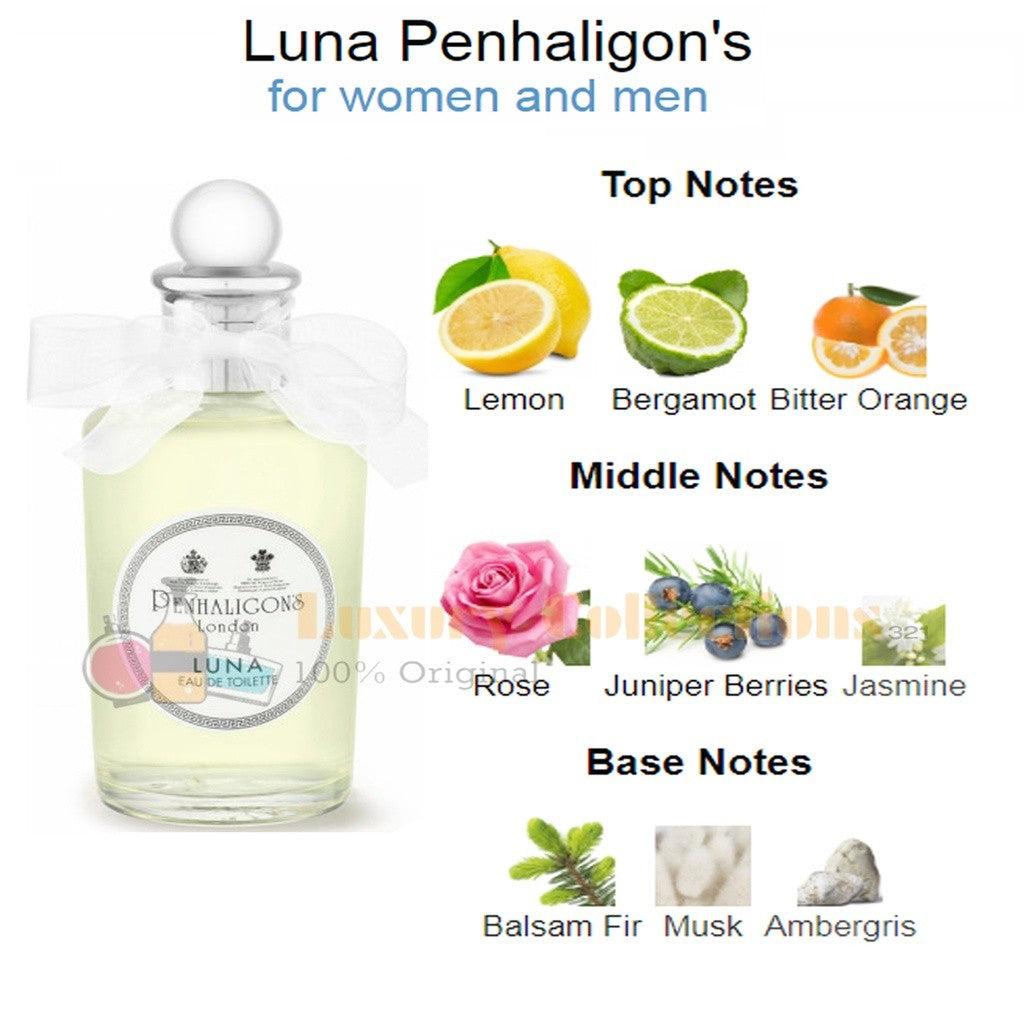 % PenhaIigon's Elisabethan Rose / Opus 1870 / Cairo / Luna / Empressa / Blenheim Bouquet 100ml for Men & Women