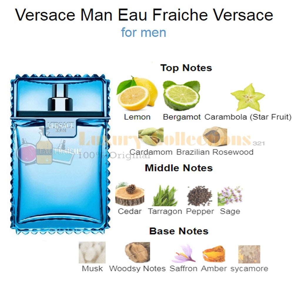 Versace Man Eau Fraiche Eau de Toilette 100ml ( Perfume For Men )