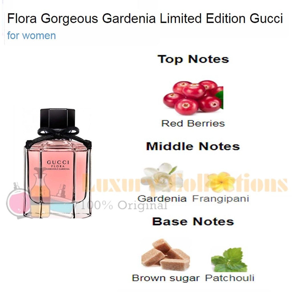 Combo 2pcs 100ml (Gcuci Flora Gorgeous Gardenia EDT + Pink Limited Edition) Perfume