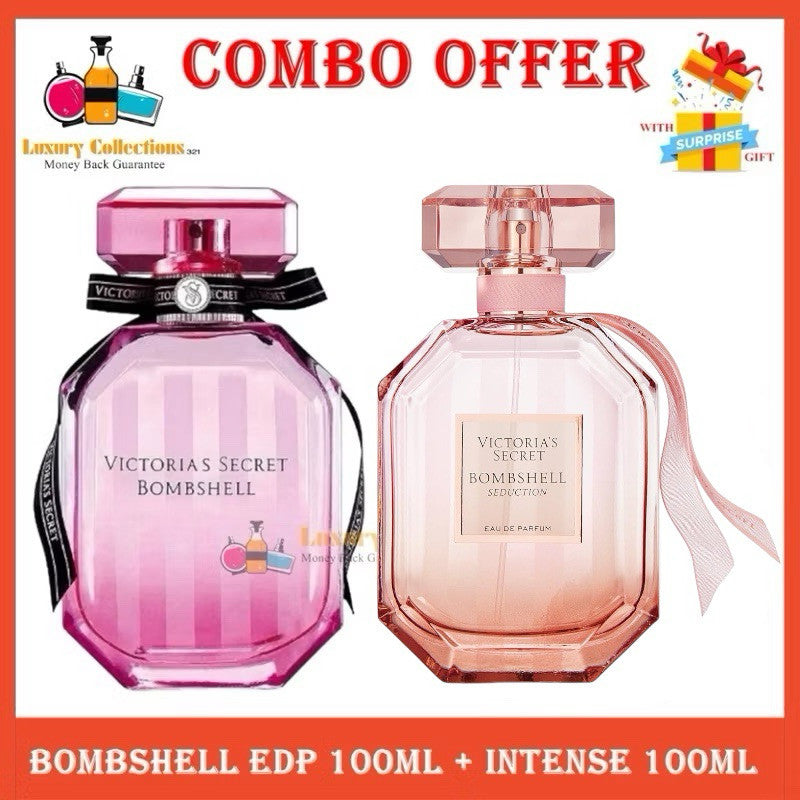 Combo 100ml 2PCS ( Bombshell Eau De Parfum + Bombshell Seduction Edp ) For Women